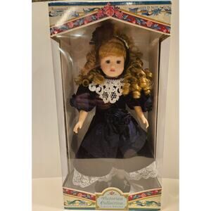 New In Box Brass Key Victorian Collection Limited Edition Genuine Porcelain Doll
